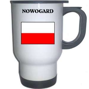 Poland   NOWOGARD White Stainless Steel Mug