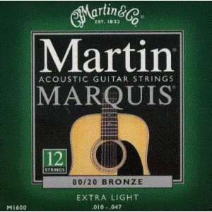  C.F. Martin Acoustic Marquis 80/20 Bronze Wound 12 String 