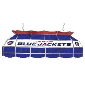 NHL Columbus Blue Jackets Stained Glass 40 inch Lighting Fixture 