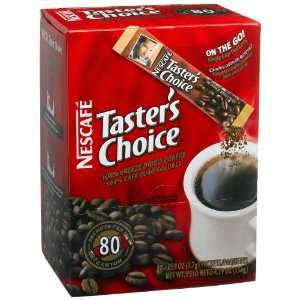Nescafe Tasters Choice Instant Coffee, Regular, .059 Ounce Single 
