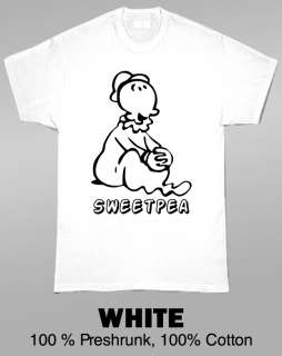 Popeye Sweetpea Baby Classic Cartoon T Shirt  