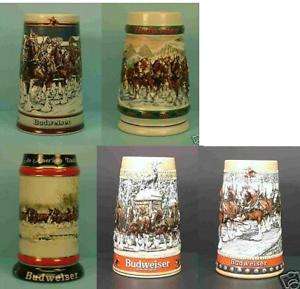 BUDWEISER Beer Stein, Choice of Style, Price is Each  