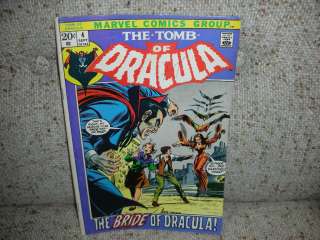 Tomb of Dracula #4 Bronze Age Marvel Comics Group   Sept 1972  