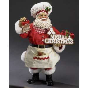  Fabriché Baking Santa Claus in Apron Christmas Figure