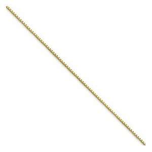  10k Gold .75mm BOX Chain 22 Inches Jewelry