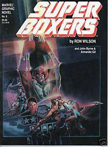 MARVEL GRAPHIC NOVEL #8 SUPER BOXERS BY RON WILSON  