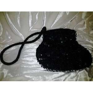  Elegant Black Beaded Evening Bag (Vintage) Everything 