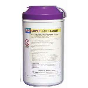 Sanicloth Super Wipes XL 8 x 14 Tub/ 65 (Catalog Category Physician 