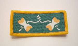 Malta Boy Scout Leader 2 Beads Woodbadge Cloth Badge  
