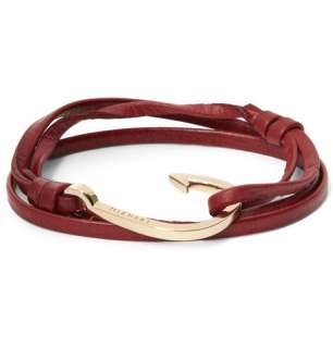    Jewellery  Bracelets  Leather and Metal Hook Bracelet