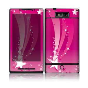 Motorola Droid Triumph Decal Skin Sticker   Pink Stars 