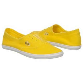 Womens Lacoste Solano Slip TR Yellow/White Shoes 