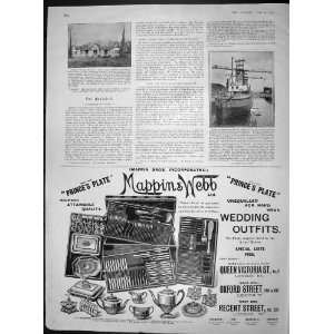  1903 ORIOLET SALVATION ARMY HOSPITAL COAL SHIP MAPPIN 