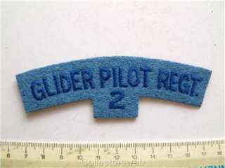 WW2 GLIDER PILOT REGIMENT 2 CLOTH PATCH SHOULDER FLASH BADGE  