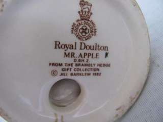 Royal Doulton Mr Apple D B H 2 Brambly Hedge  