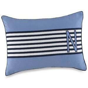  NAUTICA Blue HURON BAY Logo DECORATIVE PILLOW