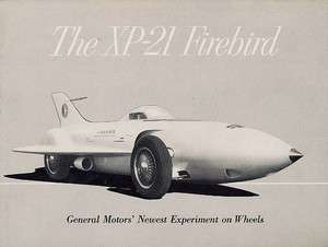 1953 General Motors GM Firebird I XP 21 Concept Brochure  