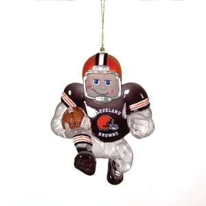  Pack of 2 NFL Cleveland Browns Halfback Player Christmas 