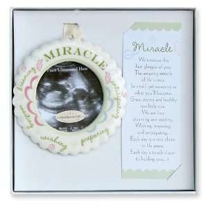  Miracle Ceramic Ultrasound Ornament Boxed w/Poem Jewelry