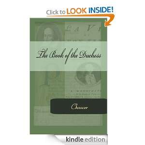 The Book of the Duchess Chaucer  Kindle Store
