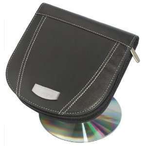   Roadtrip Black Synthetic Leather CD / DVD Case   Free Engraving