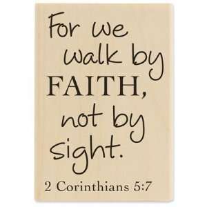  Walk by Faith   Rubber Stamps Arts, Crafts & Sewing