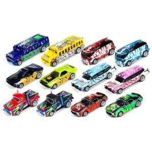   , Carffiti HO Slot Car Collection (12 Cars, 1 of each) Toys & Games
