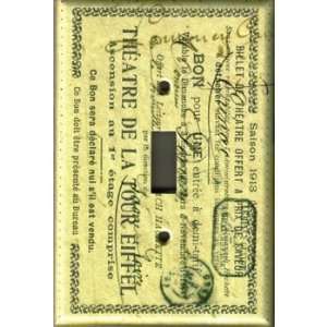  Theatre Ticket Single Switch Plate