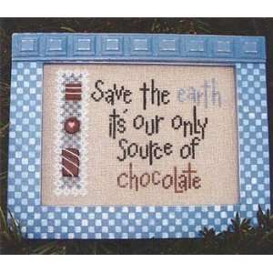  Save The Earth (w/buttons)   Cross Stitch Pattern: Arts 
