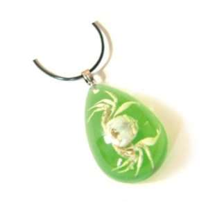   Bug Necklace Crab Water Drop Shape Green pack of 4: Patio, Lawn