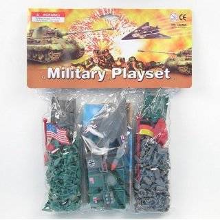 Mini Plastic Army Men Military Playset ~ Over 250 Pieces! 22mm 