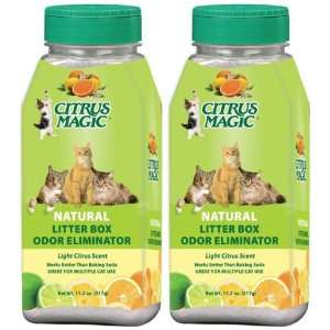  Citrus Magic Litter Box Odor Eliminator, 11.2 oz 2 pack 