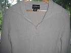 eddie bauer womens size l tan ribbed sweater 