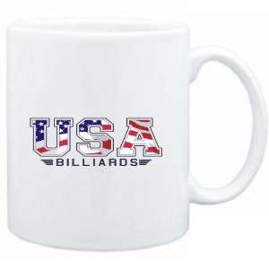 Mug White  USA Billiards / FLAG CLIP   ARMY  Sports:  