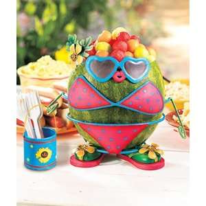 pc Metal Watermelon or Pumpkin Dress up Kit Girl in Bathing Suit and 