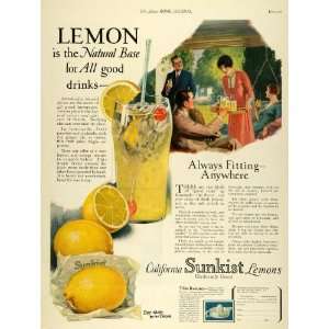   Ad California Fruit Growers Exchange Sunkist Lemon   Original Print Ad