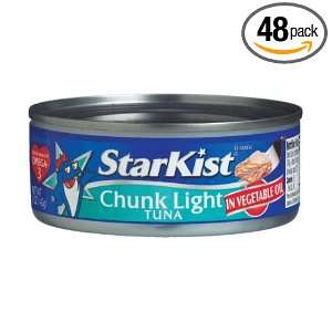 StarKist Tuna Chunk Light Halves In Oil, 5 Ounce Cans (Pack of 48 