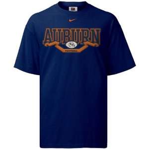  Nike Auburn Tigers Navy Practice IV T shirt: Sports 