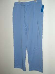 KAREN SCOTT NEW Wedgewood Blue Drawstring Sweatpants Womens SZ X Large 