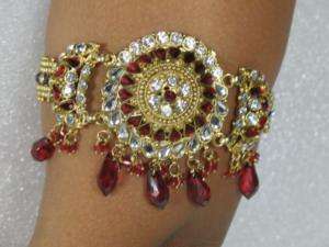 Bollywood Belly Dance Costume Jewellery Armlet Maroon  