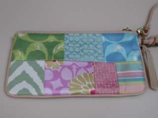   Patchwork Multi Pastel Purse Bag Handbag 378, Wallet and Wristlet EUC