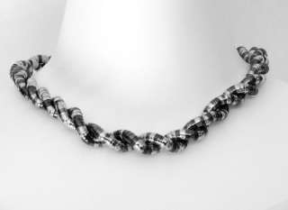 New Fashion Flexible Chain Snake Necklace Silver & Pewter Tone