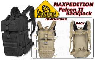 Maxpedition Falcon II Hydration Backpack BLACK 0513B  