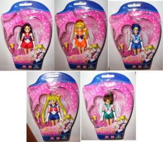 Sailor Moon Complete Series 5 Mini Dolls Bandai 2011  