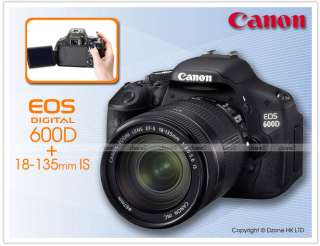 Canon D SLR EOS 600D Body + EF S 18 135mm IS Lens #D354  