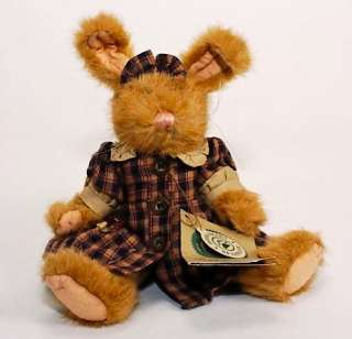 Boyds Bears Sweet Easter Bunny Rabbit in Plaid Dress  