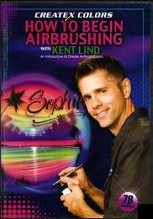 HOW TO BEGIN AIRBRUSHING DVD, CREATEX COLORS PAINT  