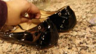 KATE SPADE LINDSAY PATENT LEATHER FLATS SHOES SIZE 10M  