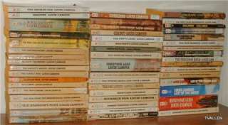 LOT OF 50 LOUIS LAMOUR BOOKS PAPERBACK WESTERN NOVELS PB FREE 
