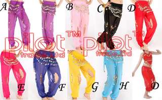   Hand made New shinning Belly Dance Costume Pants & trousers  